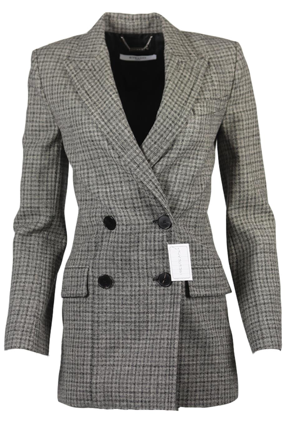GIVENCHY DOUBLE BREASTED WOOL BLAZER FR 34 UK 6