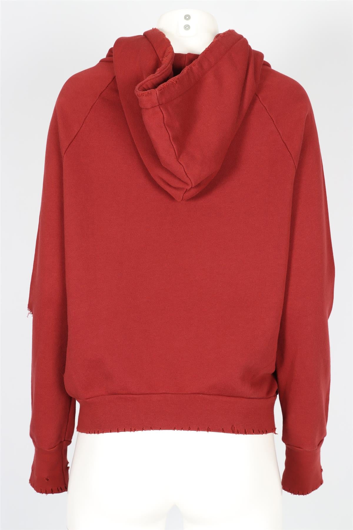 NSF RED COTTON HOODIE LARGE