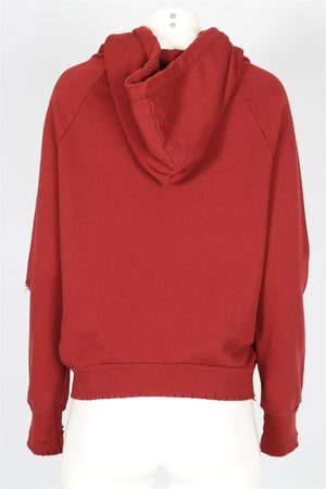 NSF RED COTTON HOODIE LARGE