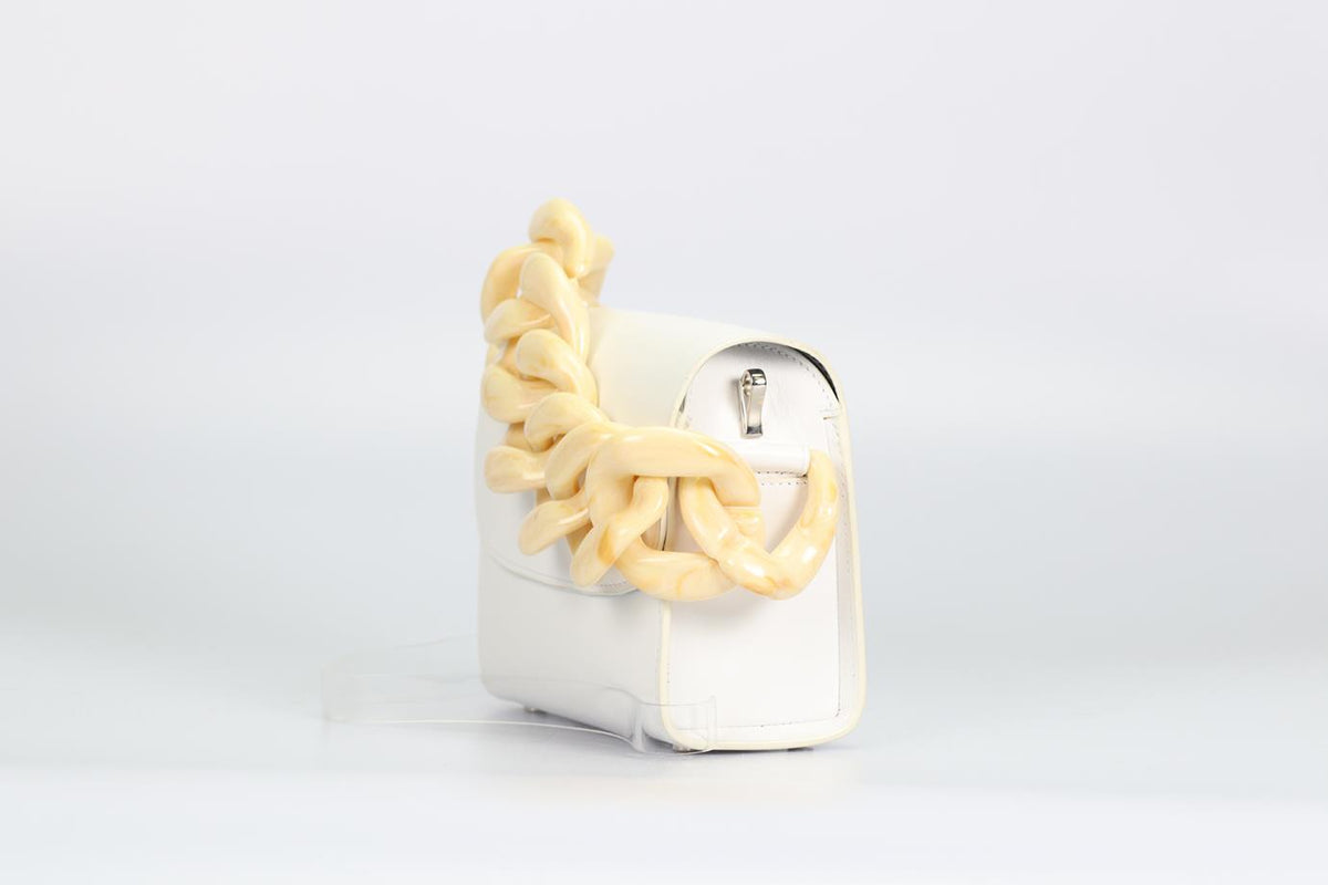 MARQUES ALMEDIA CHAIN DETAILED LEATHER TOTE BAG