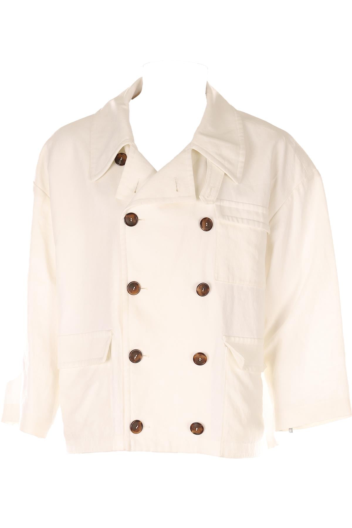 GIORGIO ARMANI WHITE MEN'S LINEN JACKET IT 48 UK 38