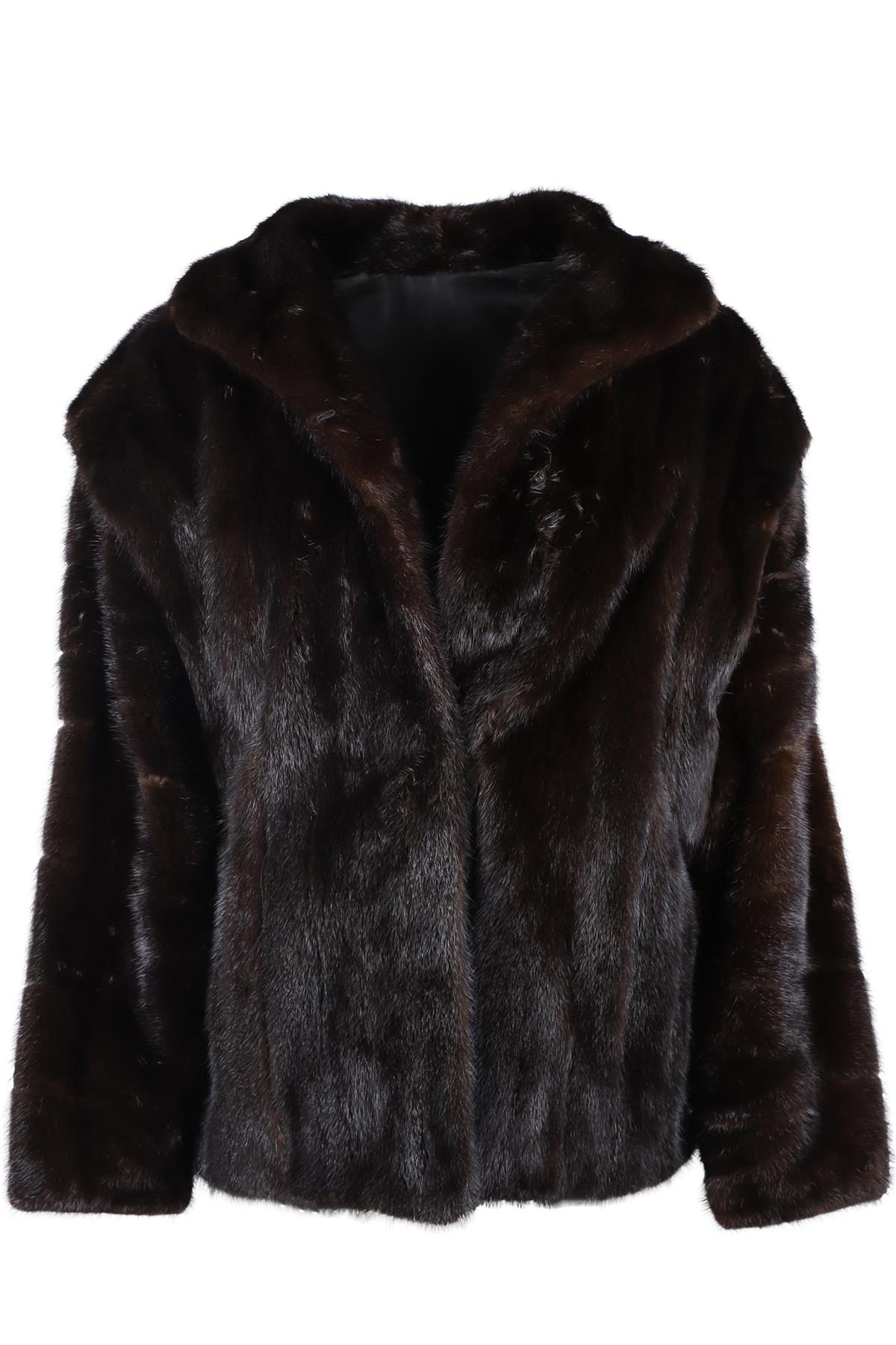 NEIMAN MARCUS BROWN MINK FUR JACKET MEDIUM