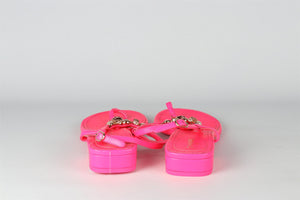 CHANEL PINK 2023 LEATHER THONG SANDALS EU 40 UK 7 US 10