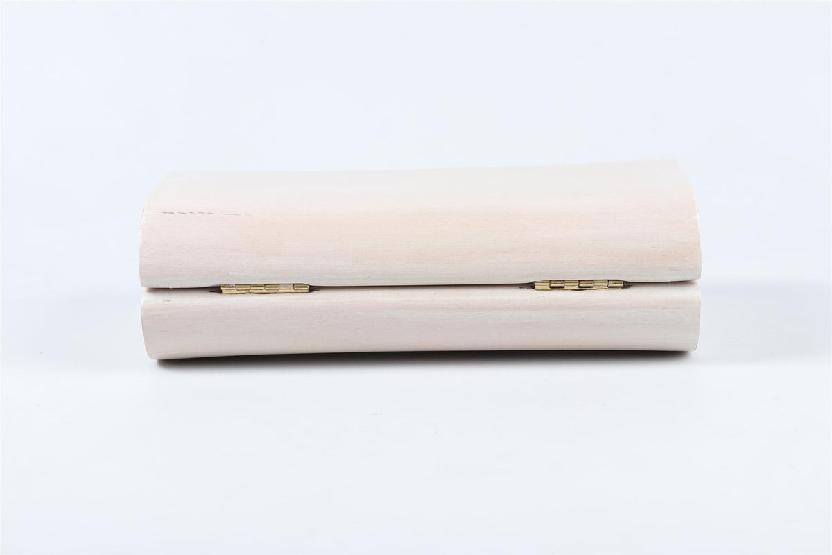 SARAH'S BAG ECRU WOODEN CLUTCH