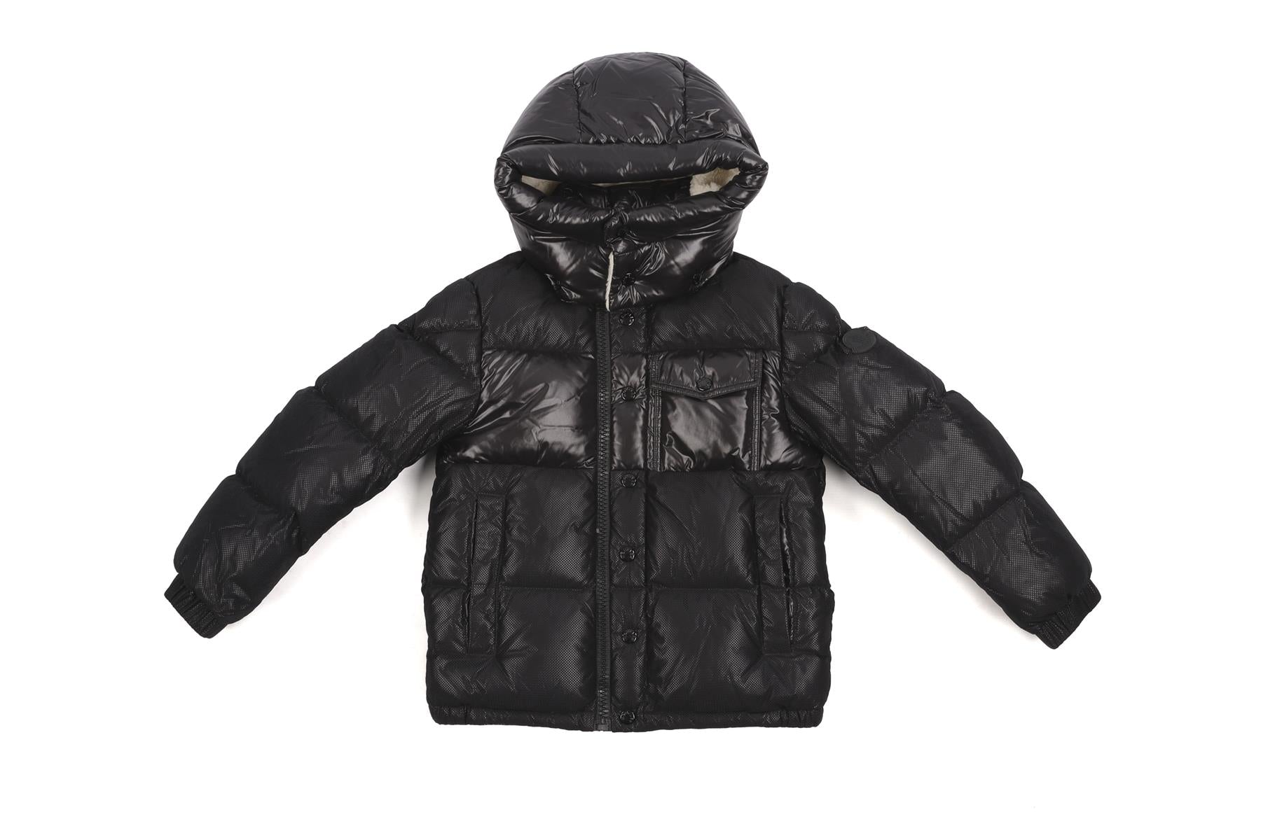 MONCLER BLACK KIDS BOYS JACKET 10 YEARS