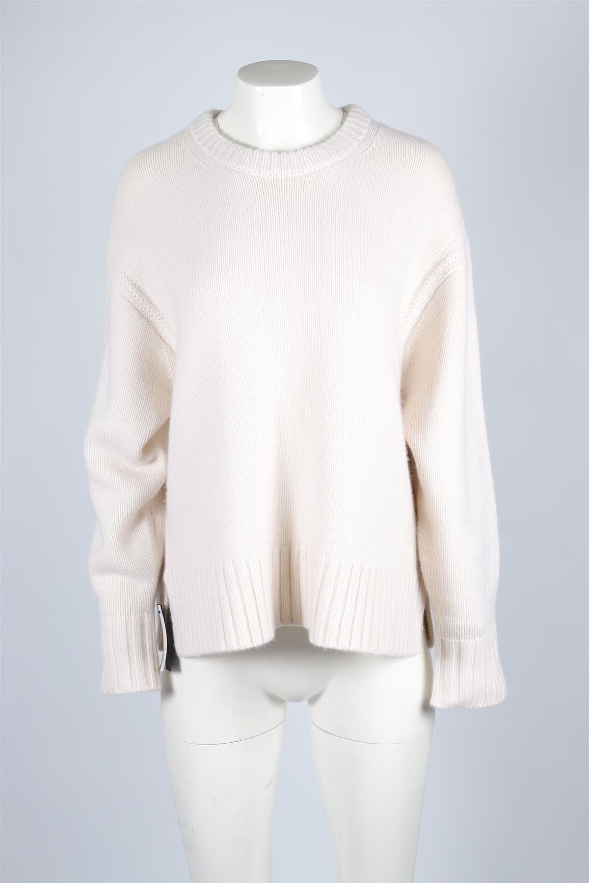 GUEST IN RESIDENCE CREAM CASHMERE SWEATER MEDIUM