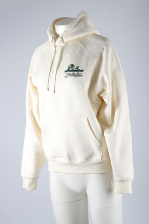AIMÉ LEON DORE WHITE COTTON HOODIE SMALL