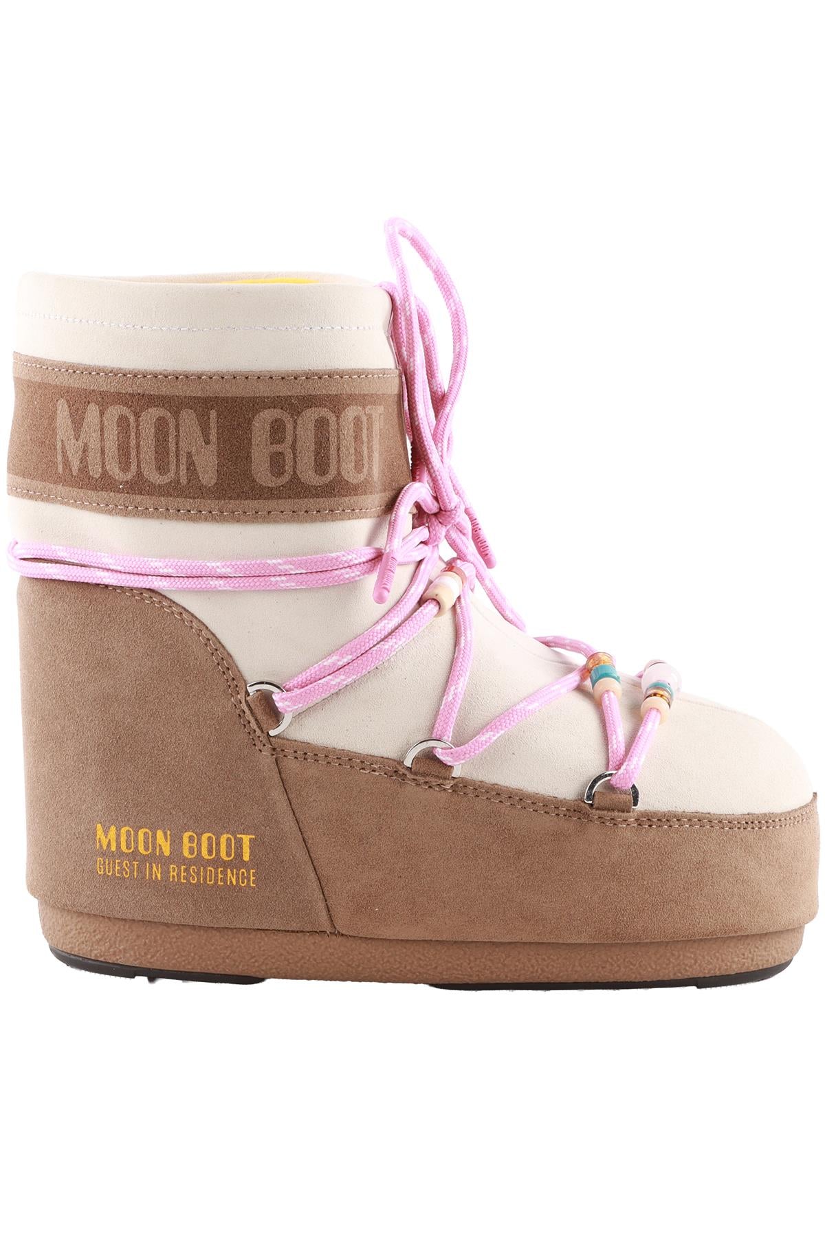 MOON BOOT + GUEST IN RESIDENCE BROWN ICON SUEDE ANKLE BOOTS EU 36-38
