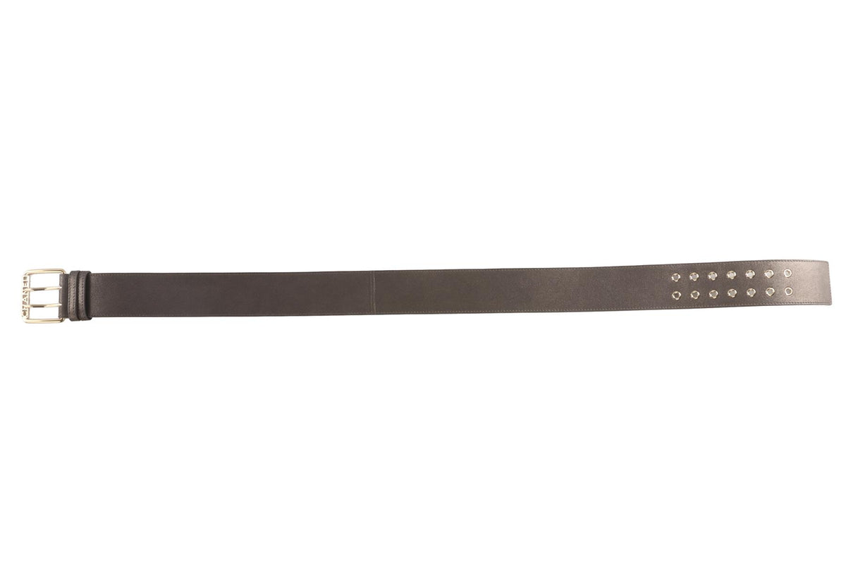 CHANEL GREY 2018 NUBUCK WAIST BELT 80CM