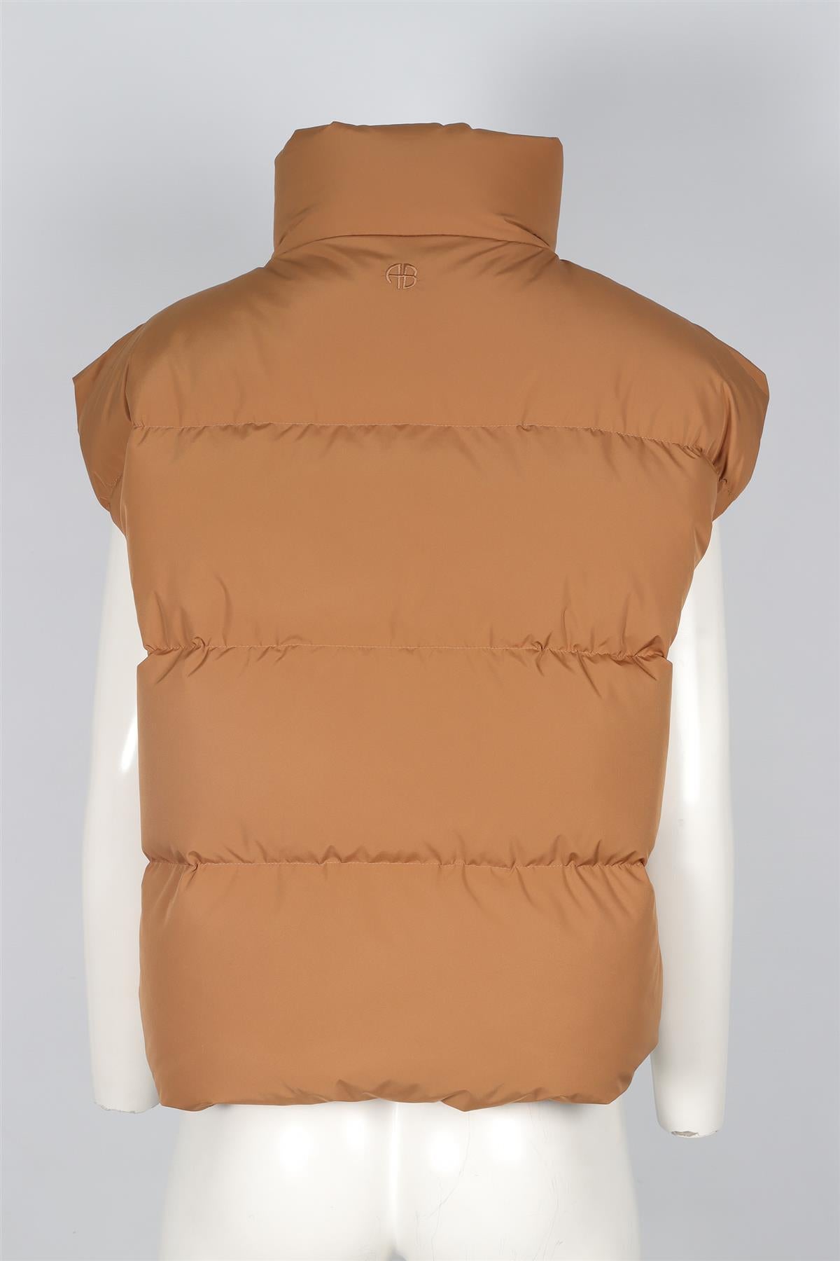 ANINE BING BROWN PADDED DOWN GILET SMALL