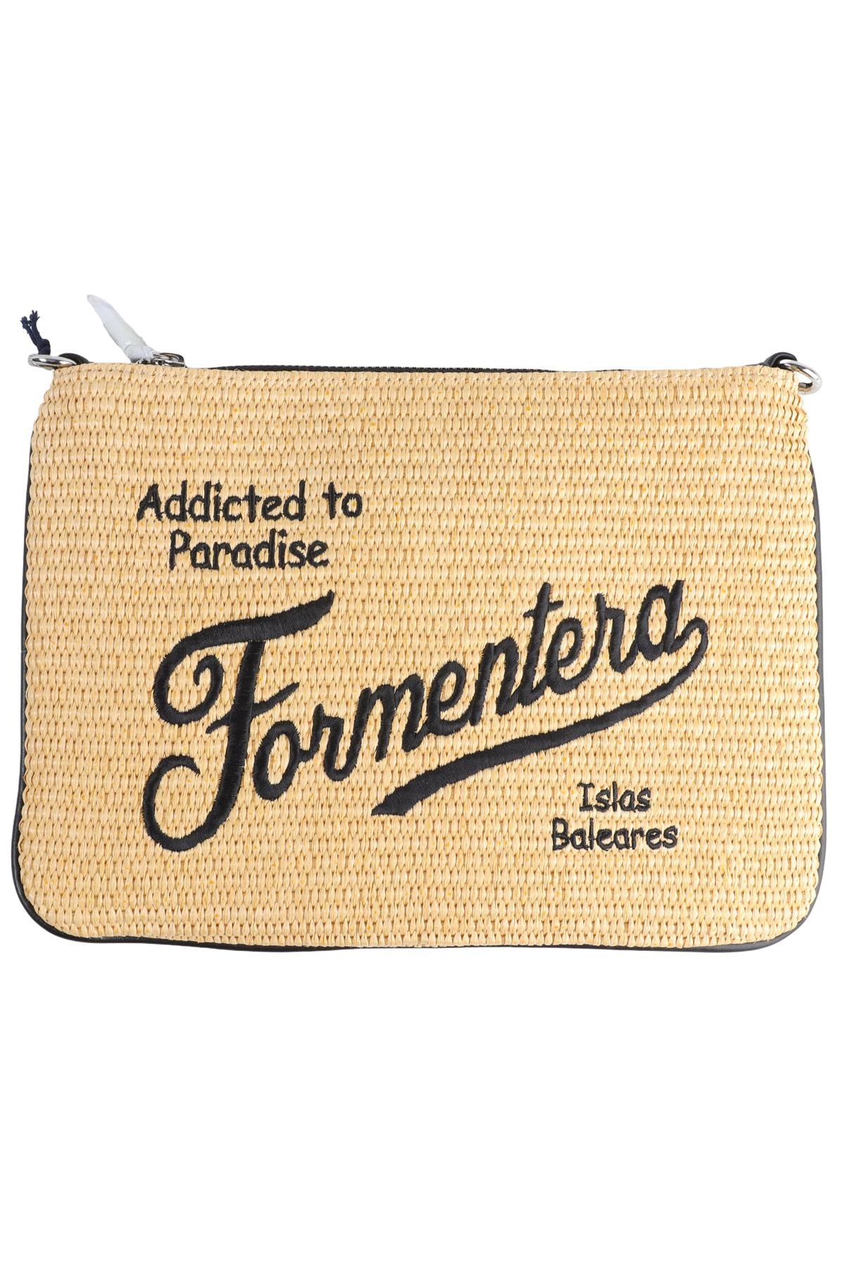 MC2 SAINT BARTH BEIGE RAFFIA CLUTCH