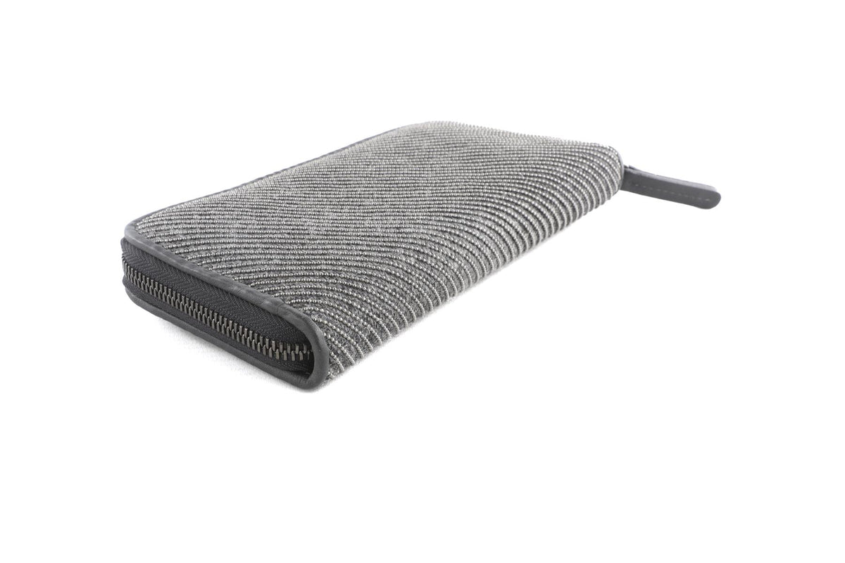 BRUNELLO CUCINELLI GREY LEATHER WALLET
