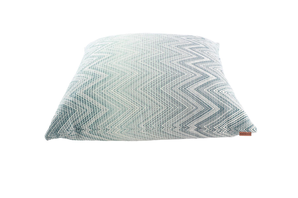 MISSONI HOME BLUE WOOL SET OF 2 CUSHIONS