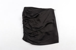 THE SEI BLACK SILK MINI SKIRT US 2 UK 6