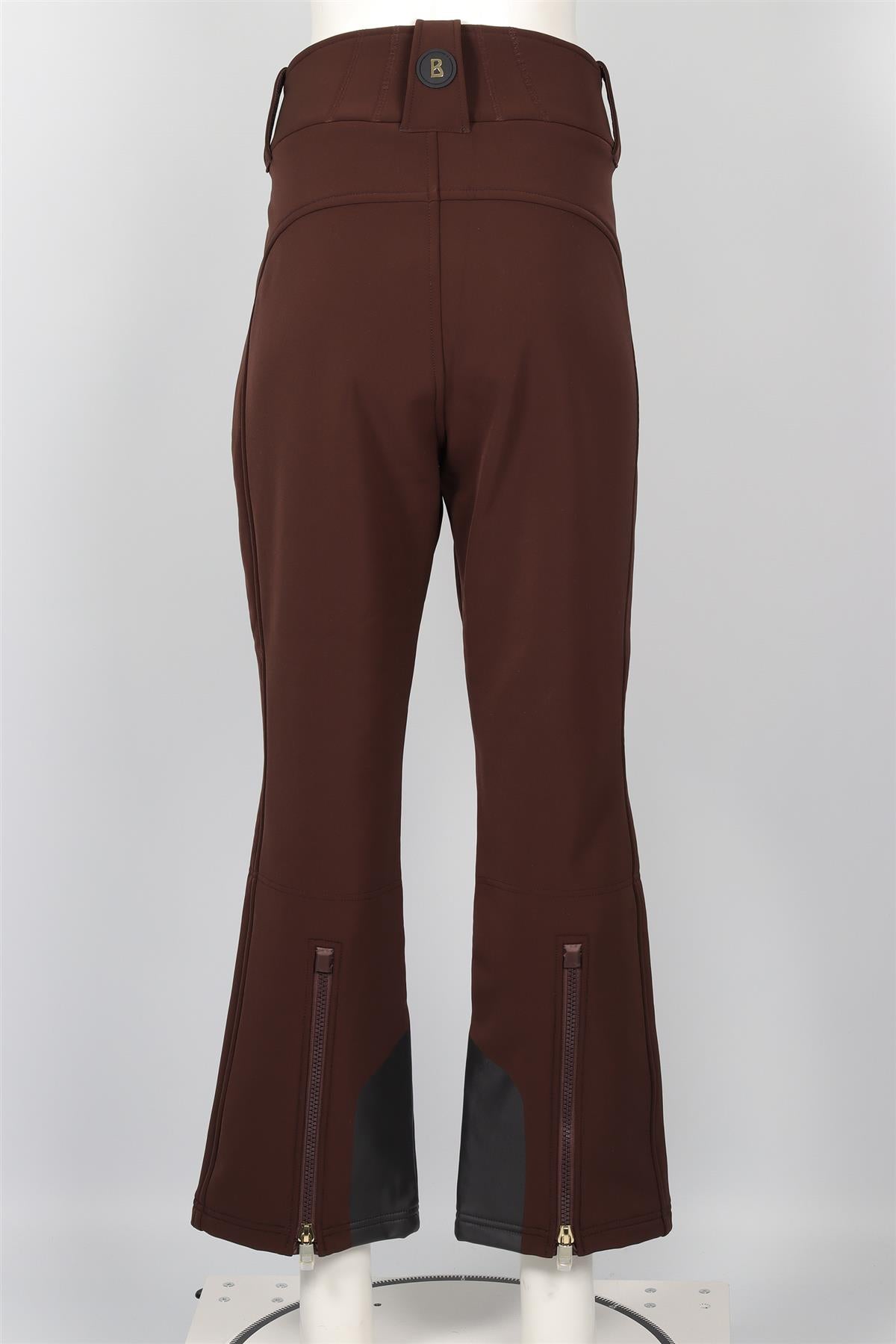 BOGNER BROWN JERSEY FLARED SKI PANTS FR 44 UK 16