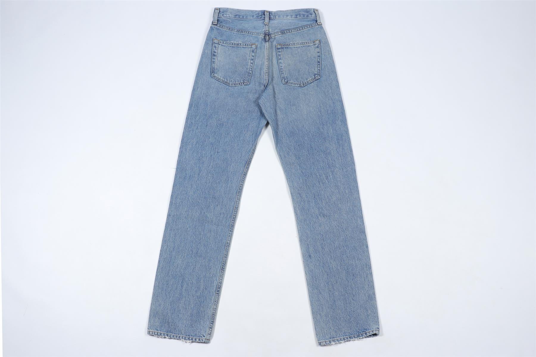 AGOLDE BLUE RIPPED DENIM JEANS W24 UK 6