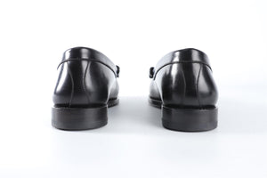 CELINE BLACK MEN'S TRIOMPHE LEATHER LOAFERS EU 41.5 UK 7.5 US 8.5