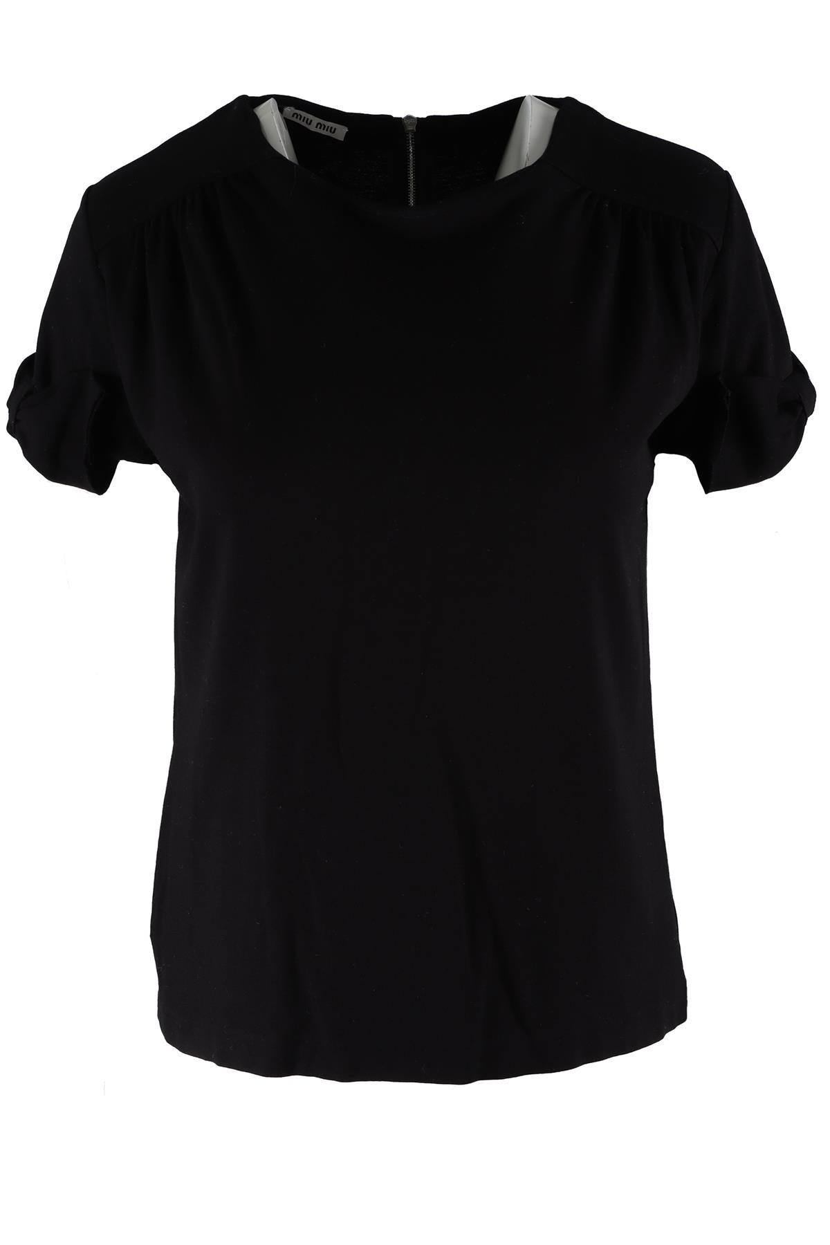 MIU MIU BLACK JERSEY TOP SMALL