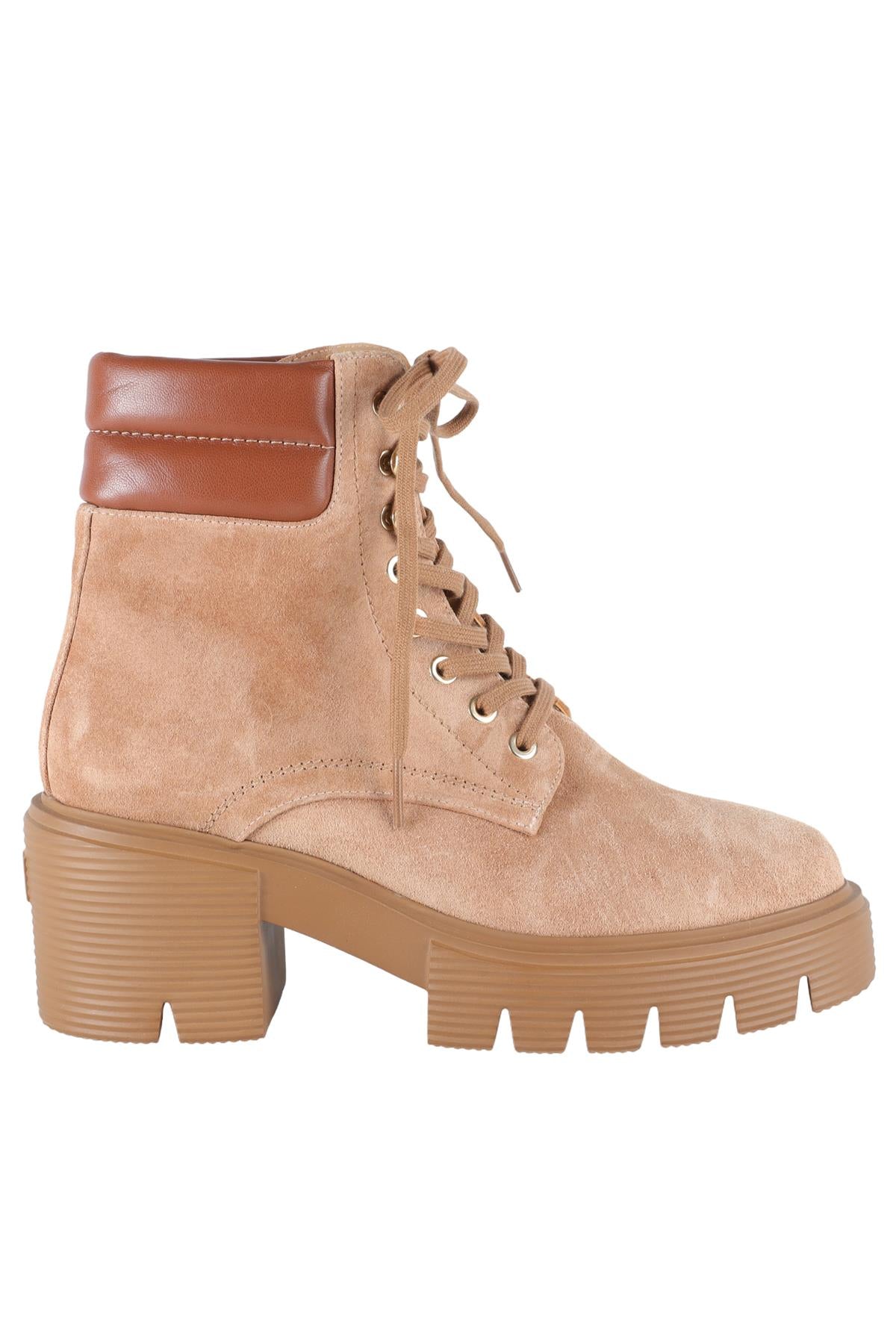 STUART WEITZMAN TAN SUEDE ANKLE BOOTS EU 36.5 UK 3.5 US 6.5