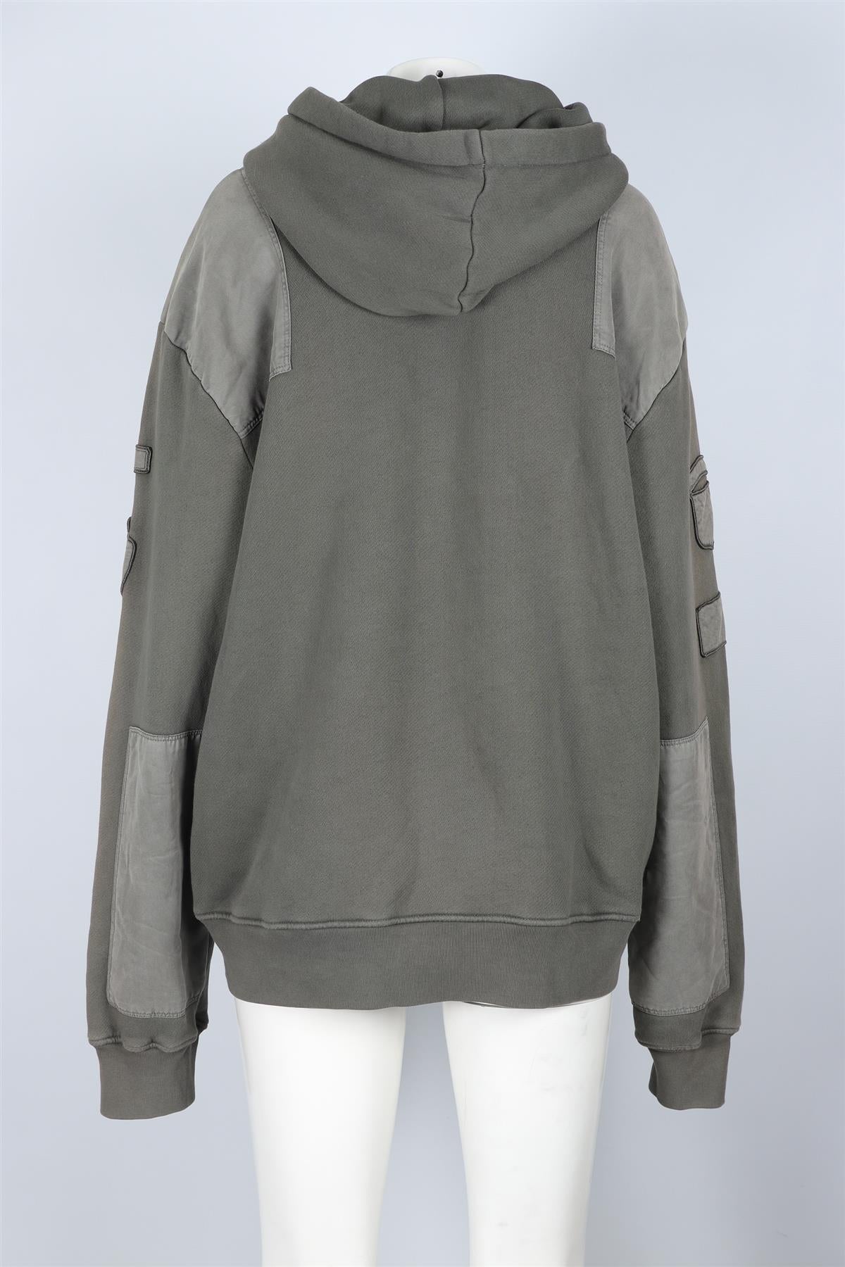 AMIRI GREEN COTTON HOODIE XLARGE