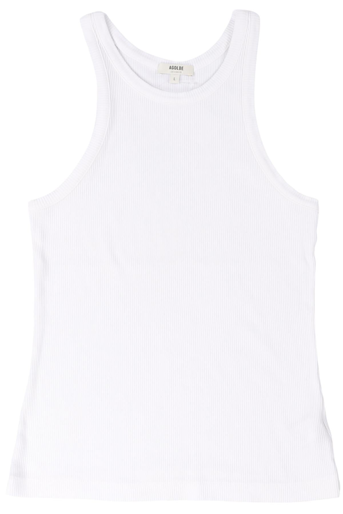 AGOLDE WHITE COTTON TOP LARGE