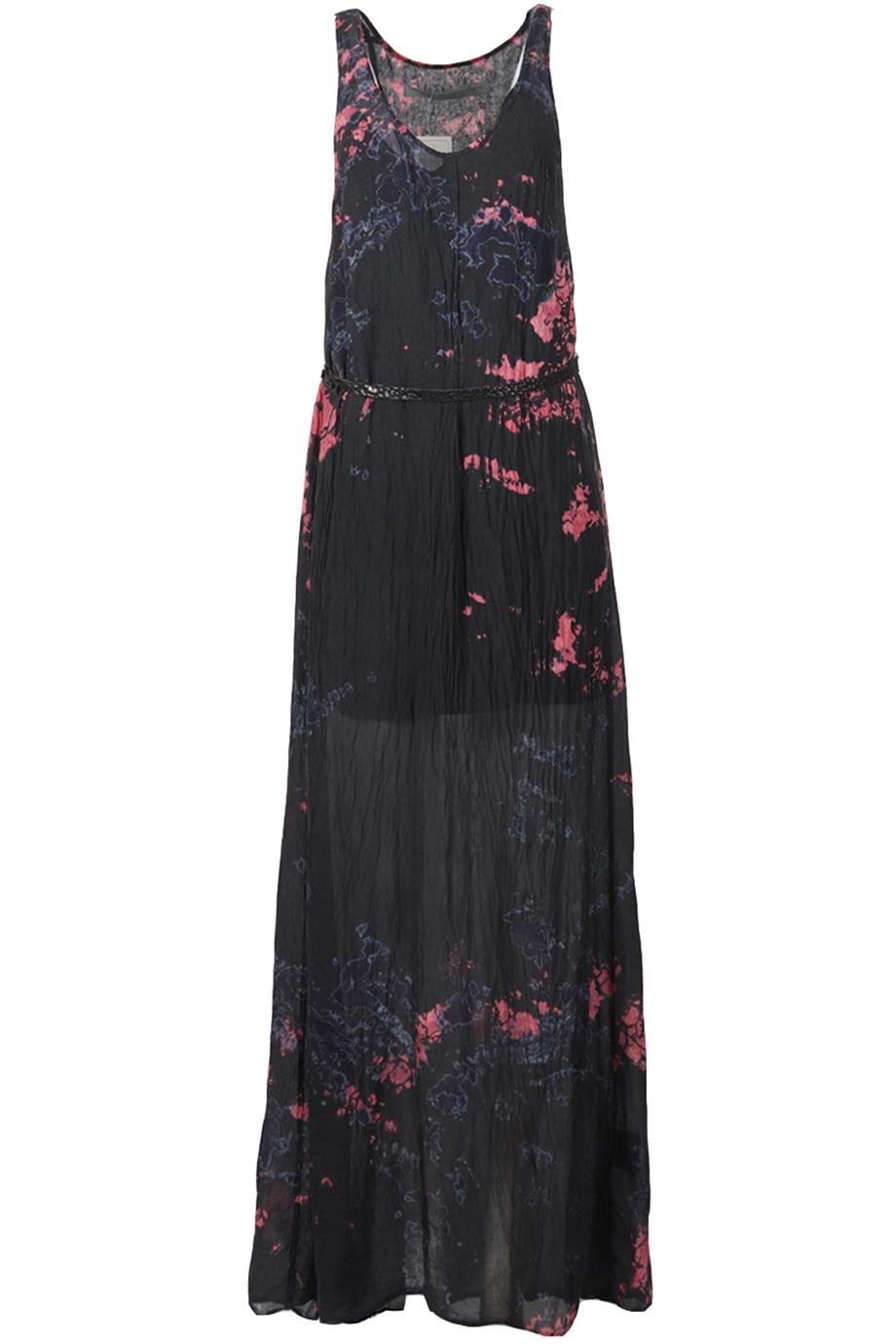 RAQUEL ALLEGRA TIE DYED SILK MAXI DRESS UK 8