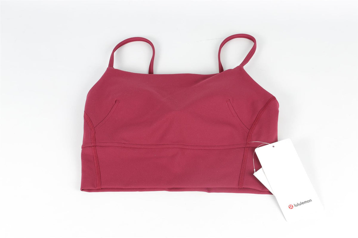 LULULEMON BURGUNDY SPORTS BRA US 4 UK 8