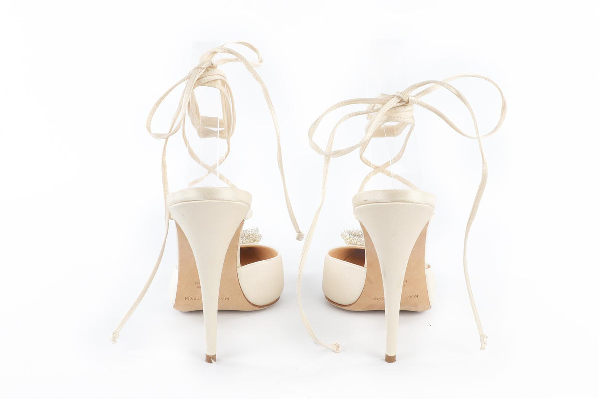 MAGDA BUTRYM CREAM SATIN PUMPS EU 39 UK 6 US 9