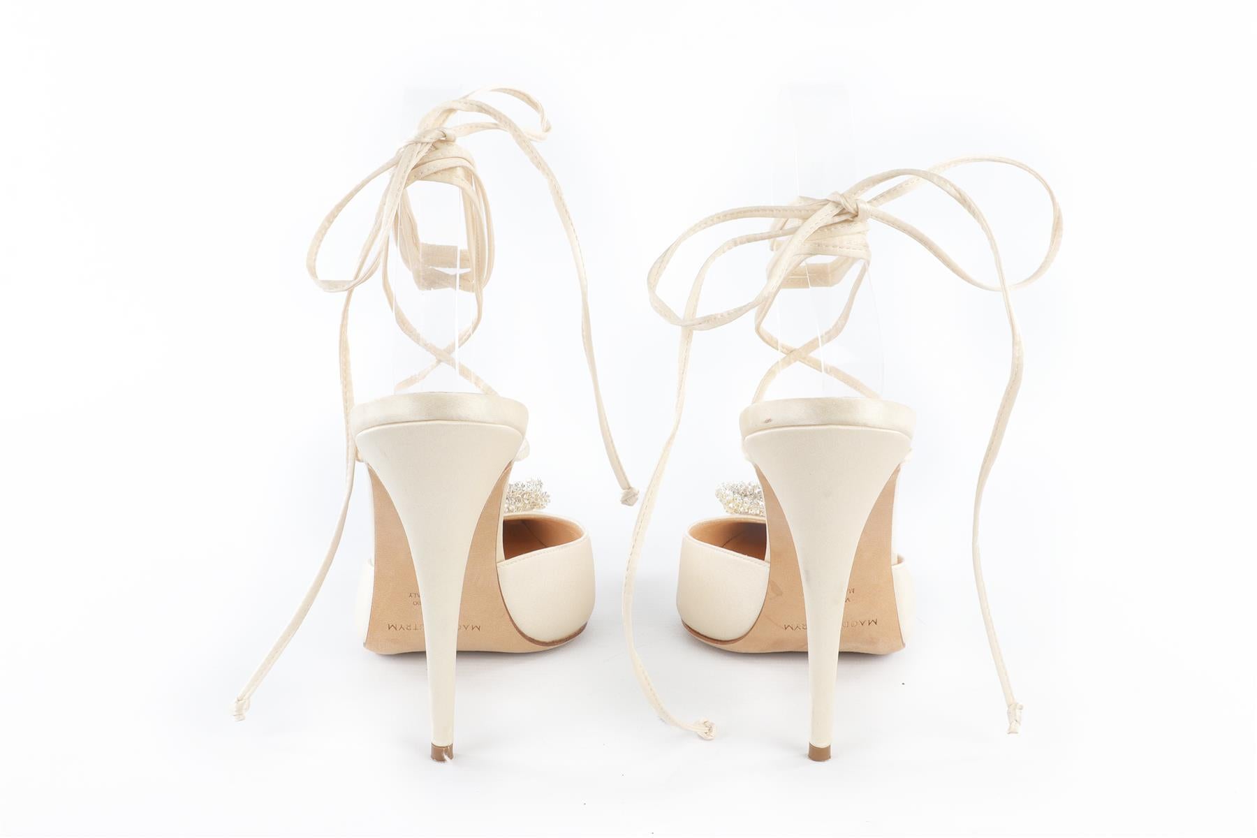 MAGDA BUTRYM CREAM SATIN PUMPS EU 39 UK 6 US 9