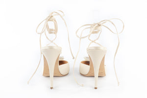 MAGDA BUTRYM CREAM SATIN PUMPS EU 39 UK 6 US 9