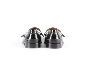 CHRISTIAN LOUBOUTIN BLACK MEN'S PATENT LEATHER LOAFERS EU 42 UK 8 US 9