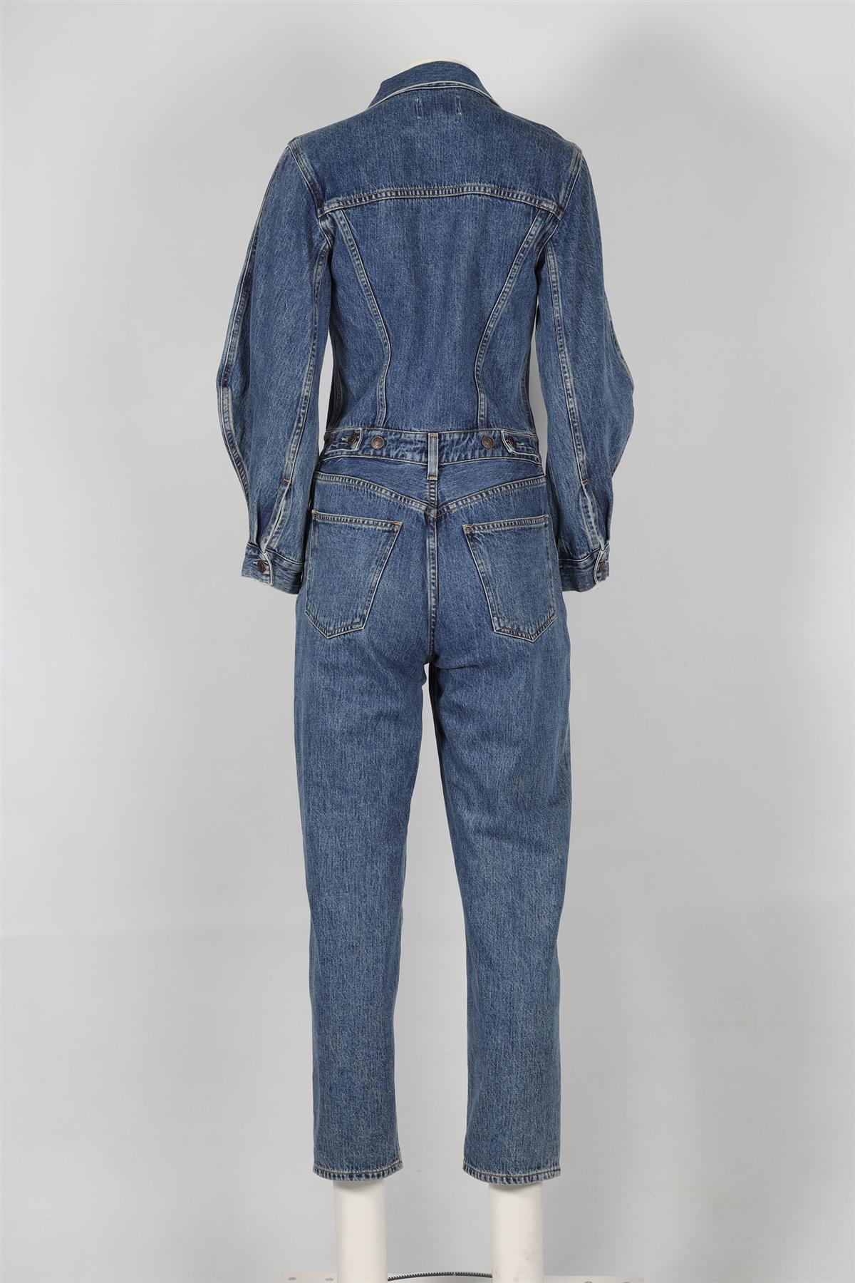 AGOLDE BLUE DENIM JUMPSUIT US 4 UK 8