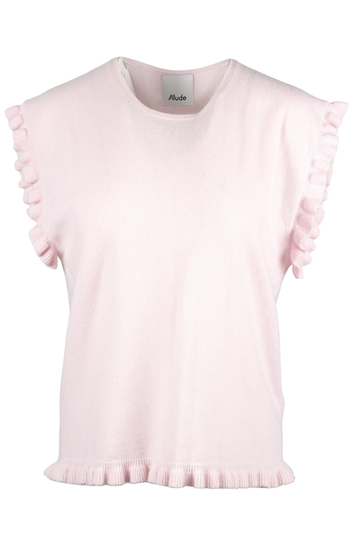 Allude Pink Cashmere Top XLARGE