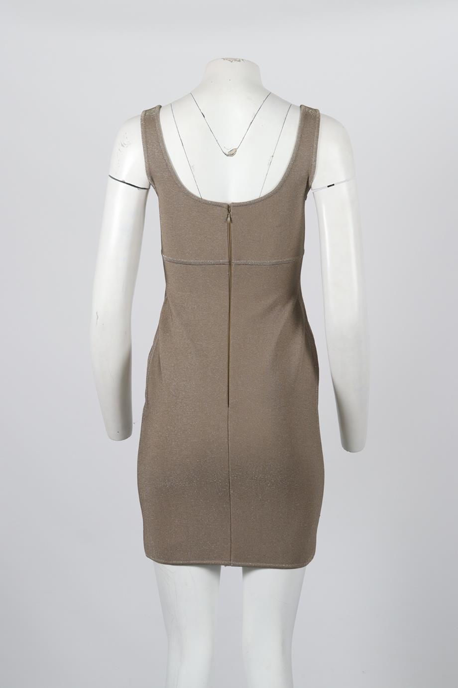 HERVE L LEROUX STRETCH KNIT MINI DRESS FR 40 UK 12