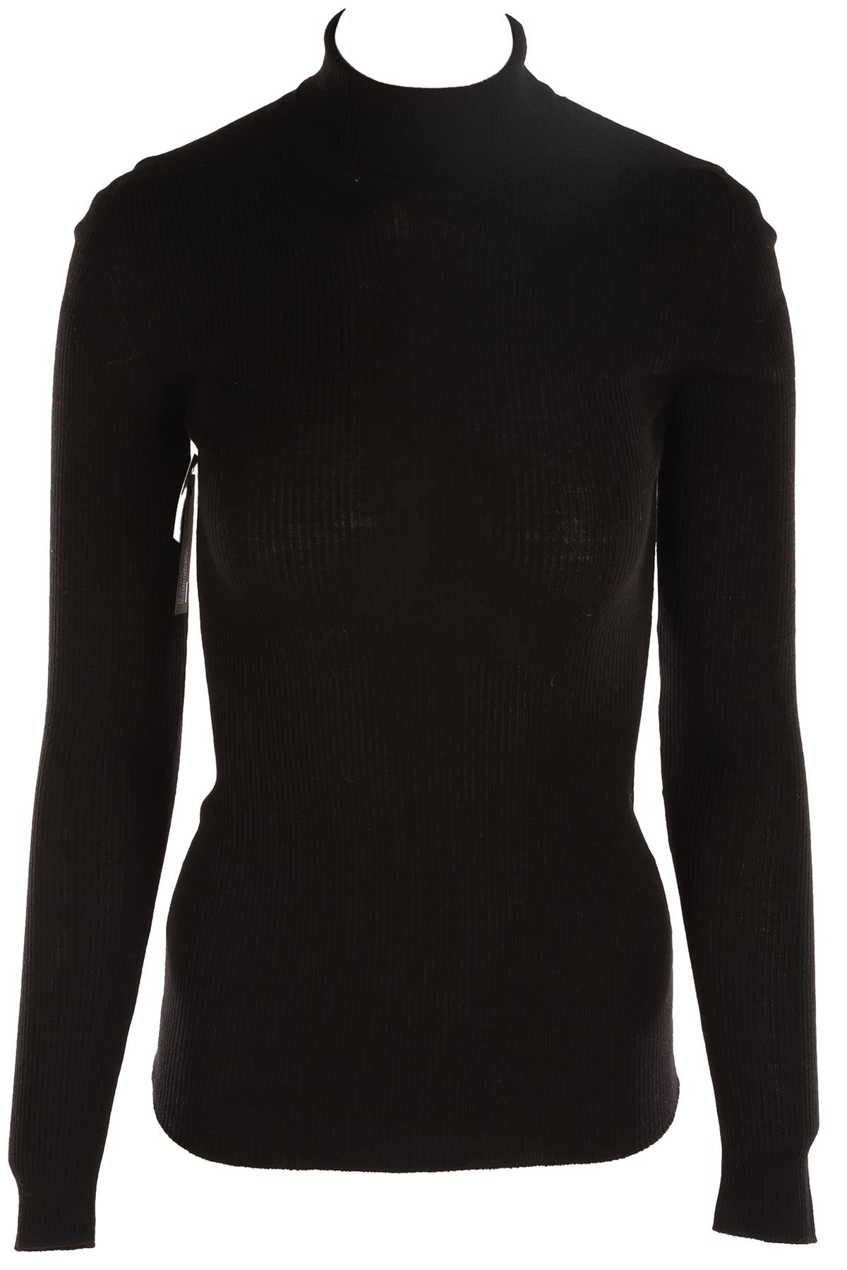 WARDROBE NYC BLACK KNIT TOP XSMALL