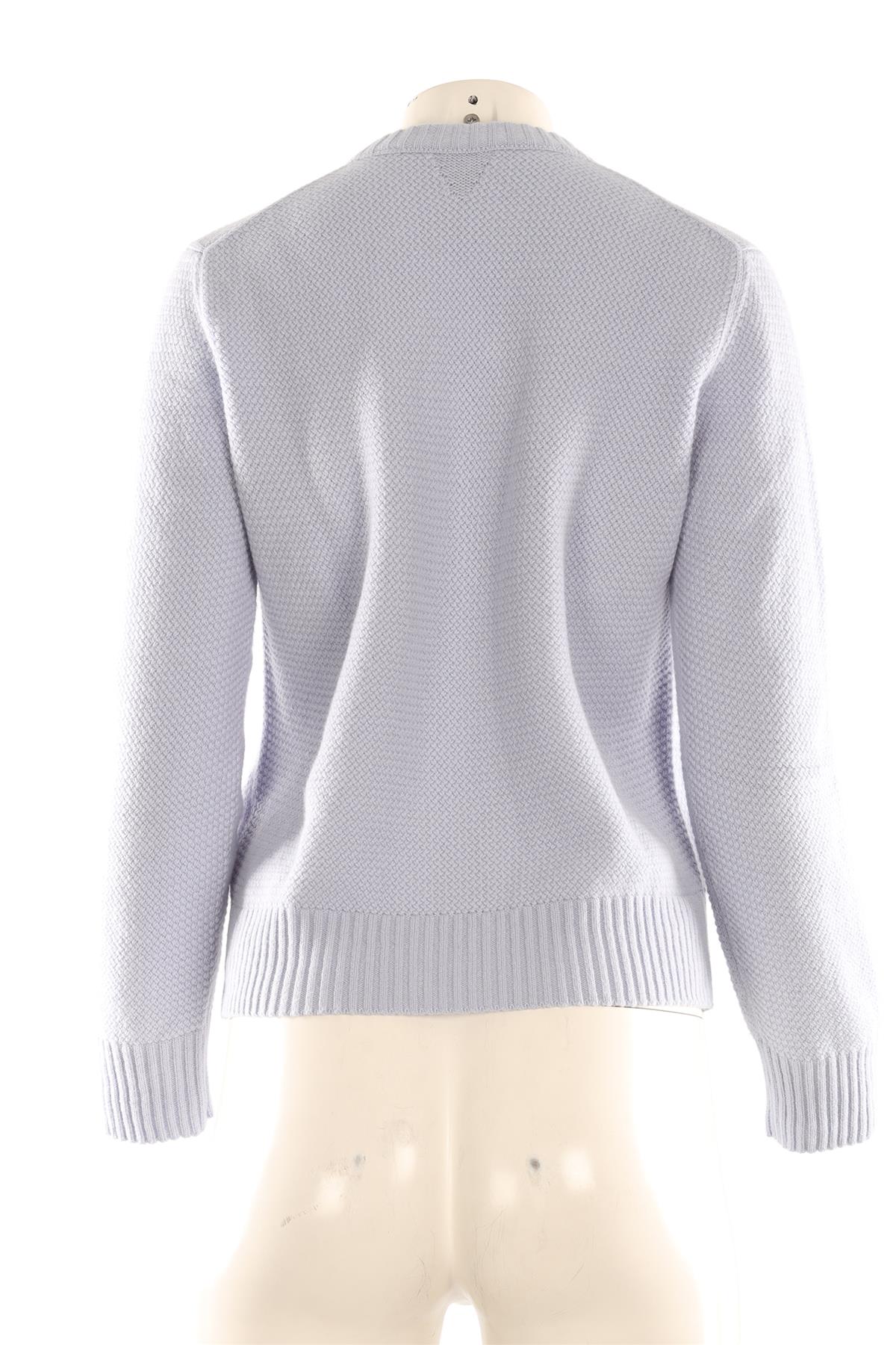 BOTTEGA VENETA BLUE CASHMERE SWEATER LARGE