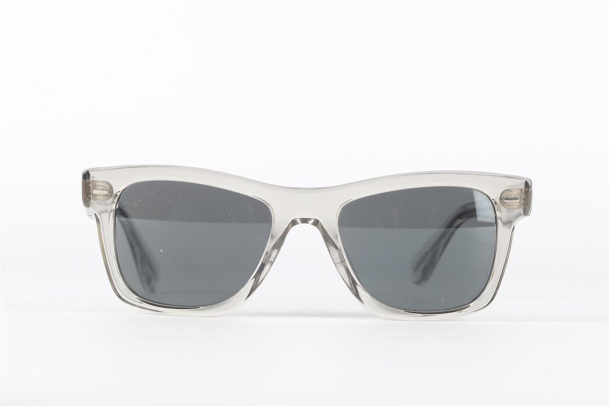 OLIVER PEOPLES CLEAR SQUARE FRAME ACETATE SUNGLASSES