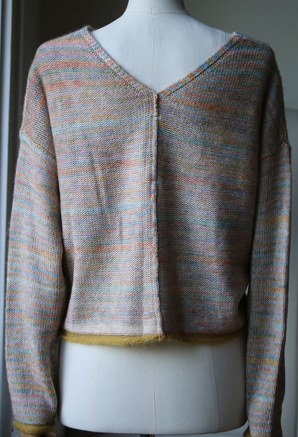 RAQUEL ALLEGRA MIXED STITCH COTTON BLEND V NECK SWEATER 1 UK 10