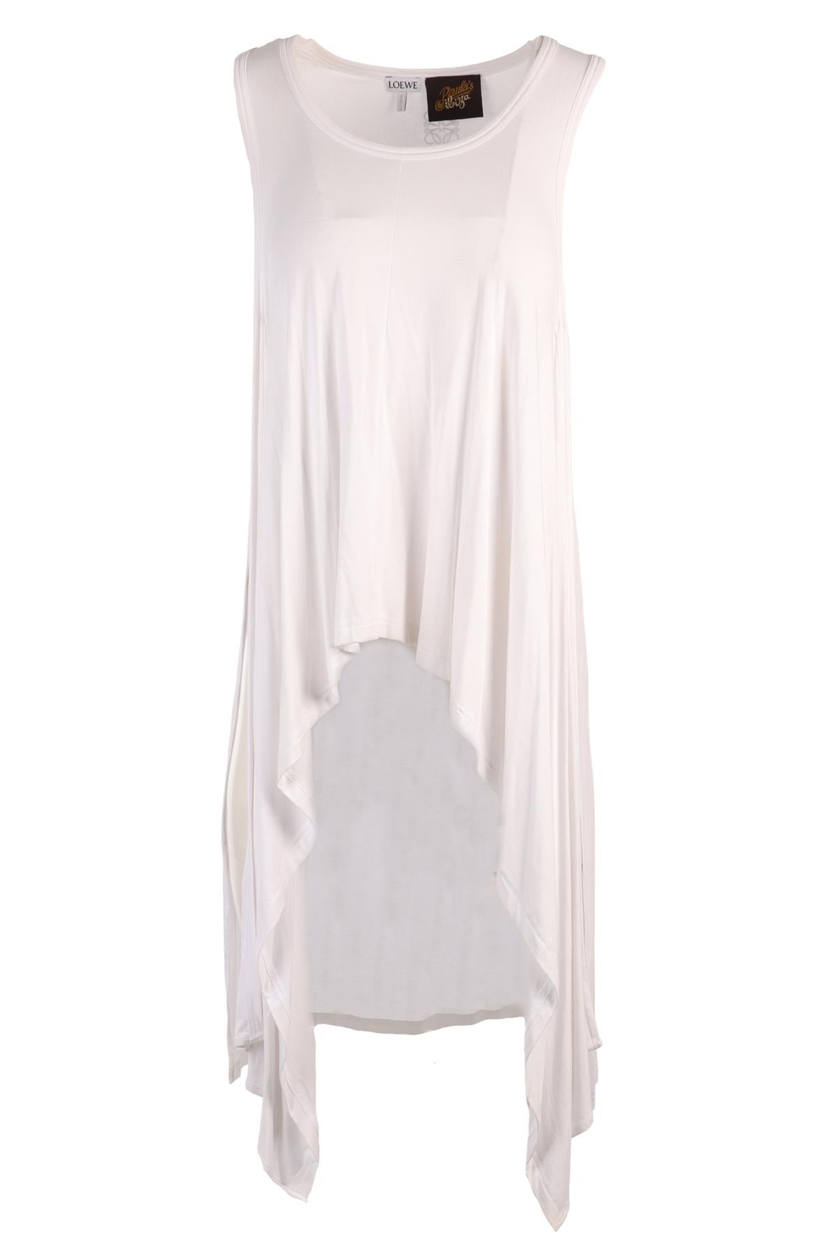 LOEWE + PAULA'S IBIZA WHITE JERSEY TOP SMALL