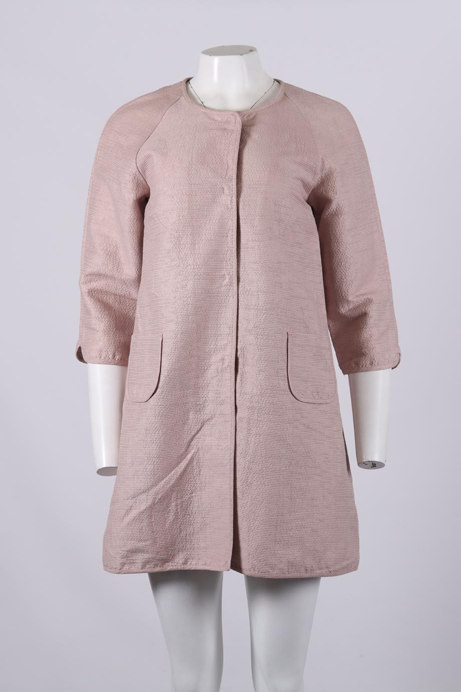 S MAX MARA COTTON BLEND COAT IT 44 UK 12