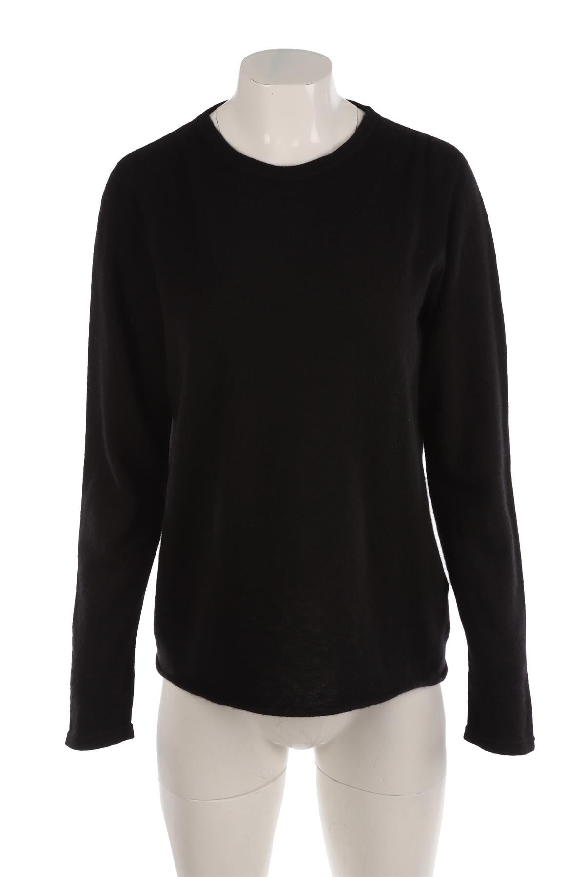 MAJESTIC FILATURES BLACK CASHMERE SWEATER FR 42