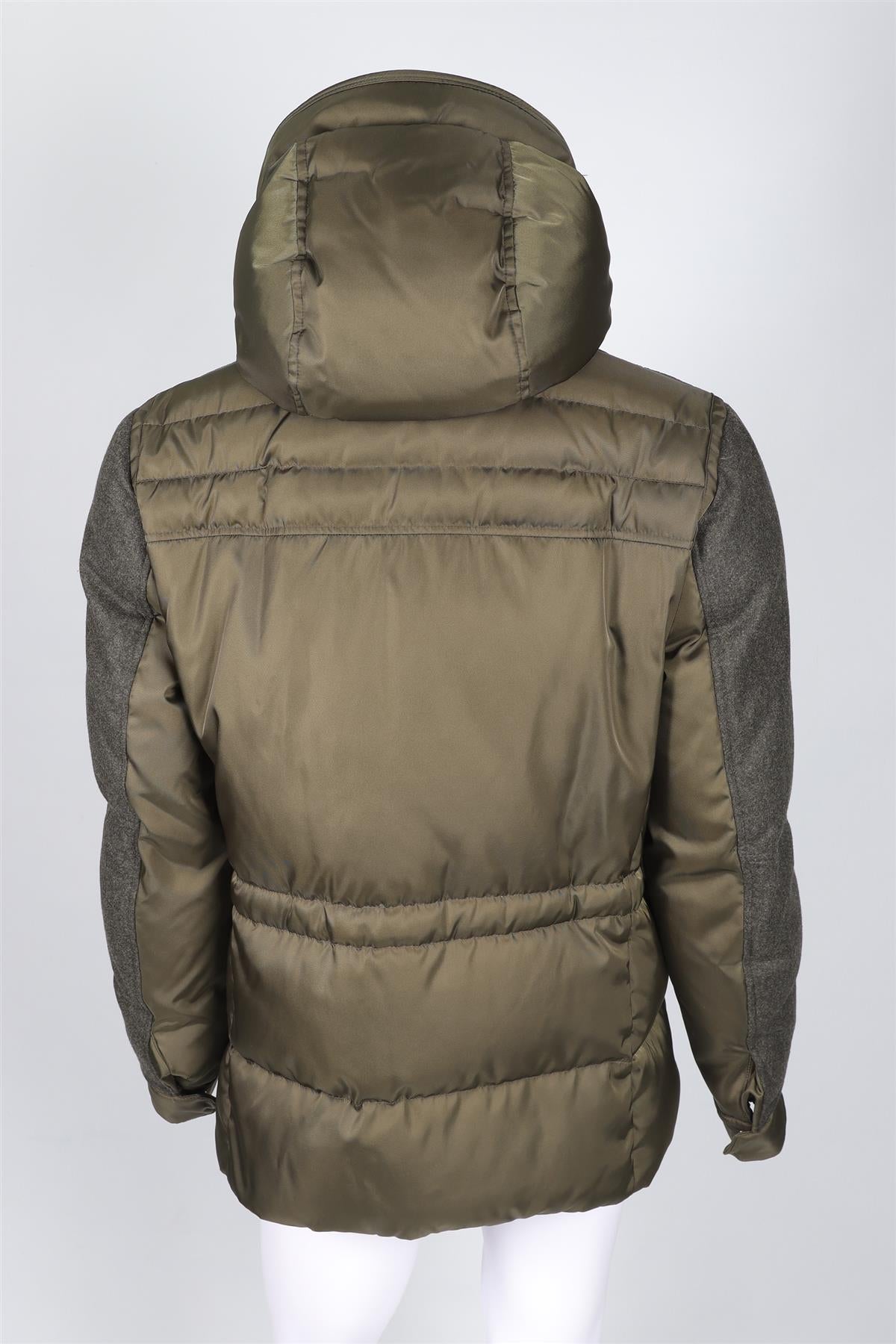 MONCLER GREEN MEN'S PADDED DOWN JACKET LARGE