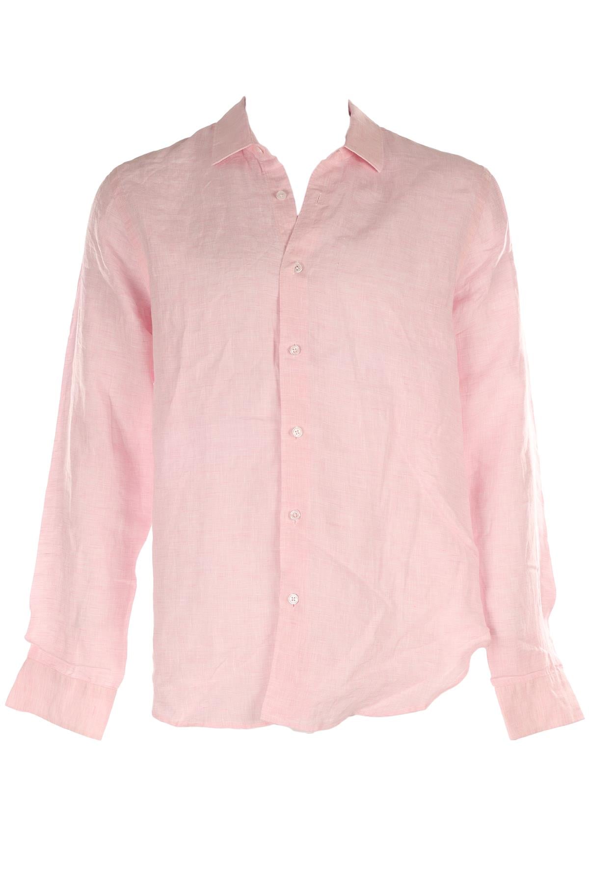 ORLEBAR BROWN PINK MEN'S LINEN SHIRT MEDIUM