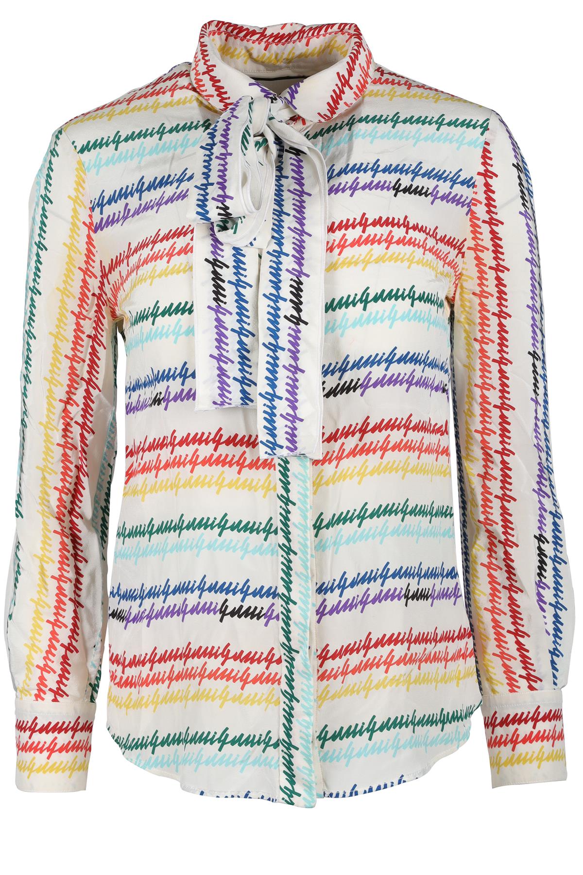 GUCCI MULTICOLOUR SILK SHIRT IT 38 UK 6