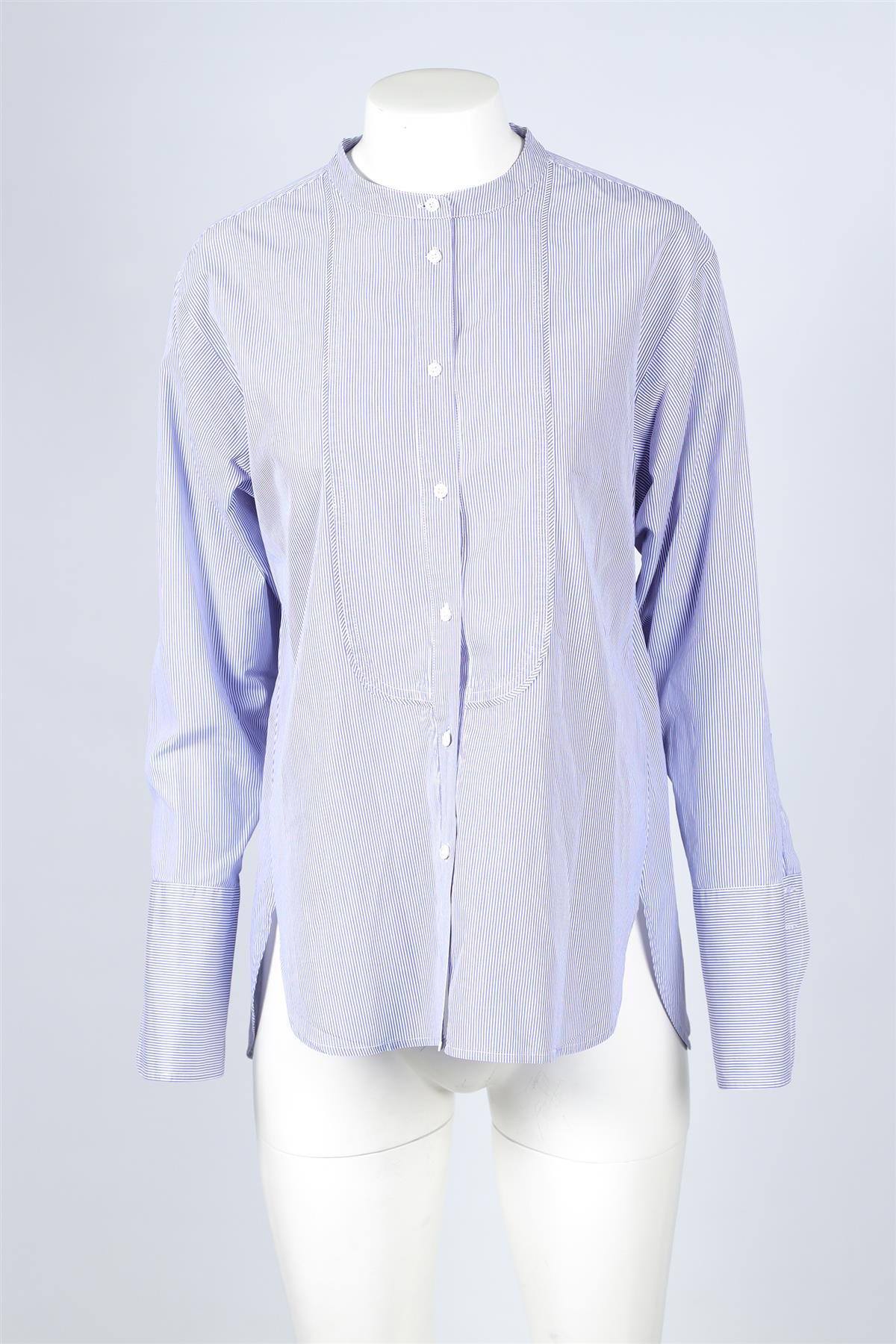 J CREW + THOMAS MASON BLUE COTTON SHIRT US 6 UK 10