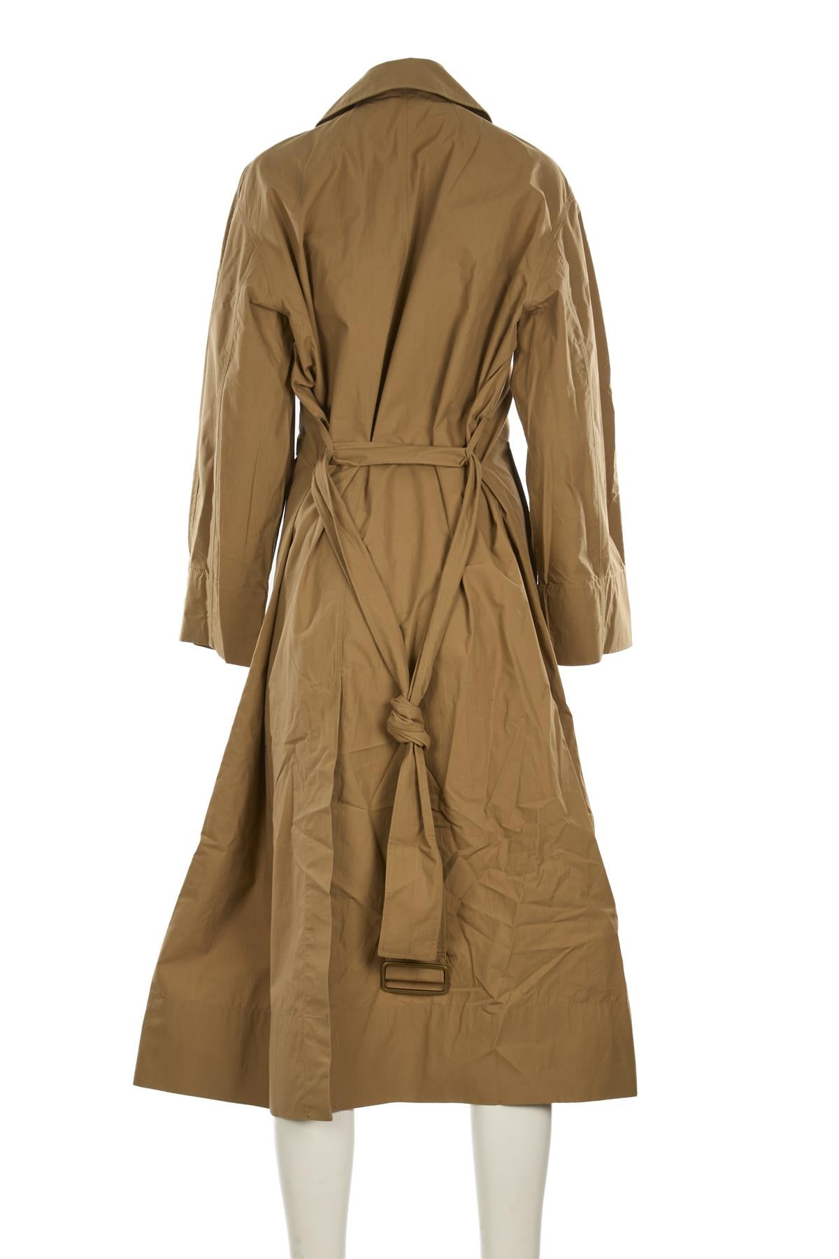 CLOTH.WORK BROWN COTTON COAT
