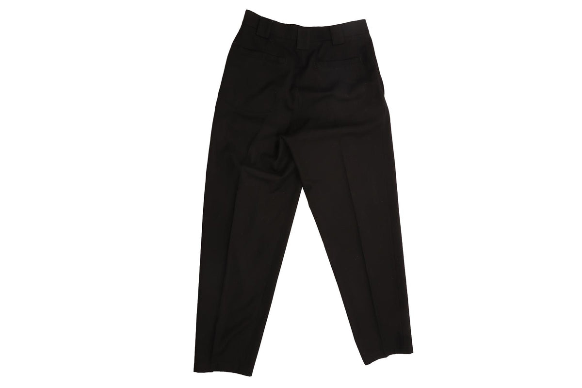GIORGIO ARMANI BLACK MEN'S WOOL STRAIGHT LEG PANTS IT 46 UK 36