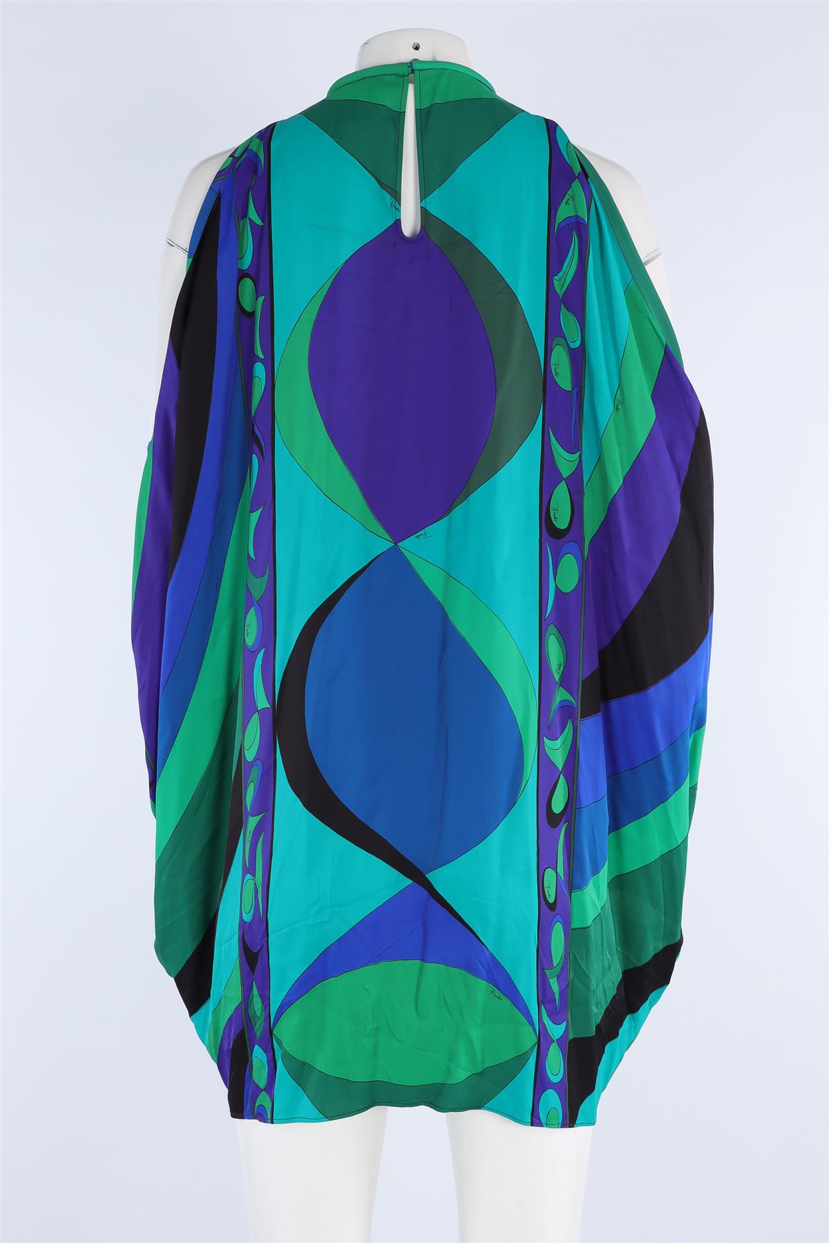 PUCCI MULTI SATIN MINI DRESS IT 36 UK 4