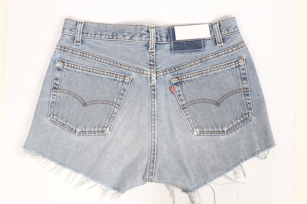 RE/DONE HIGH RISE DENIM SHORTS W27 UK 8-10
