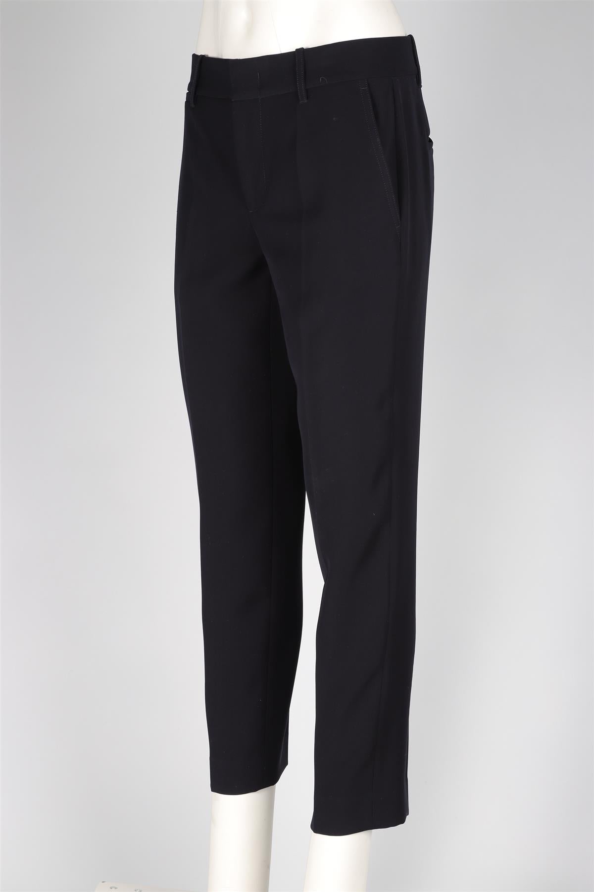VINCE BLACK CREPE STRAIGHT LEG PANTS US 6 UK 10